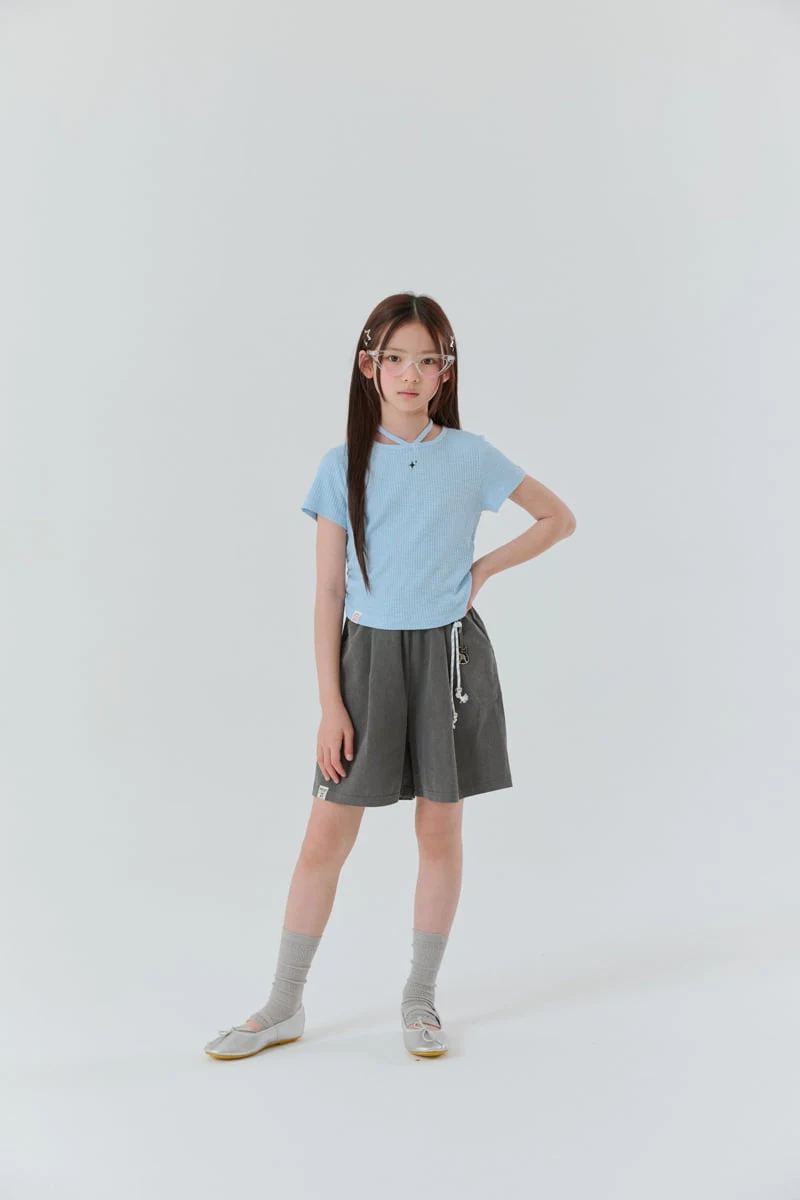 Lilas - Korean Children Fashion - #designkidswear - Pigment-Dyed Shorts - 9