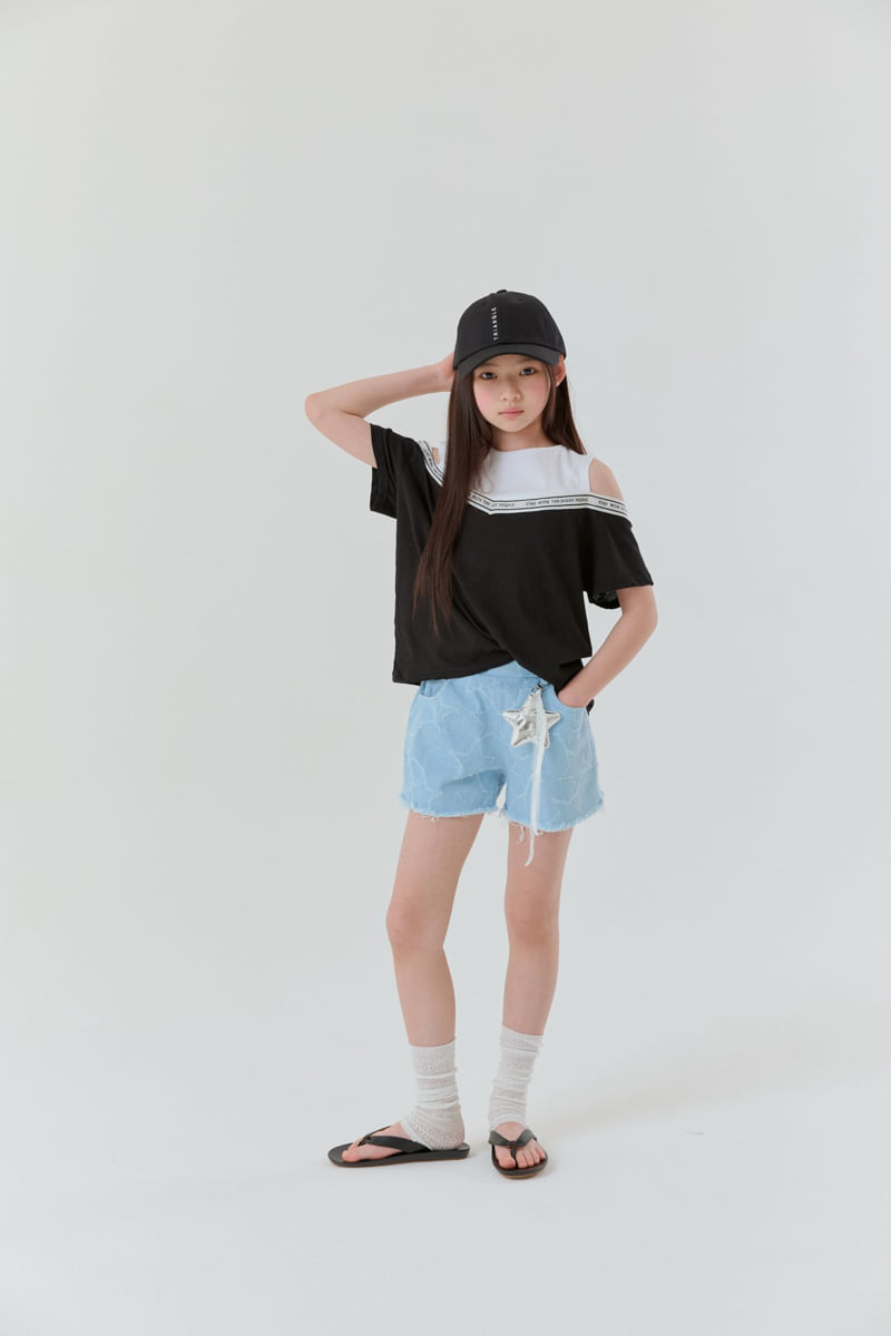 Lilas - Korean Children Fashion - #fashionkids - Choi V-Neck Tee - 12