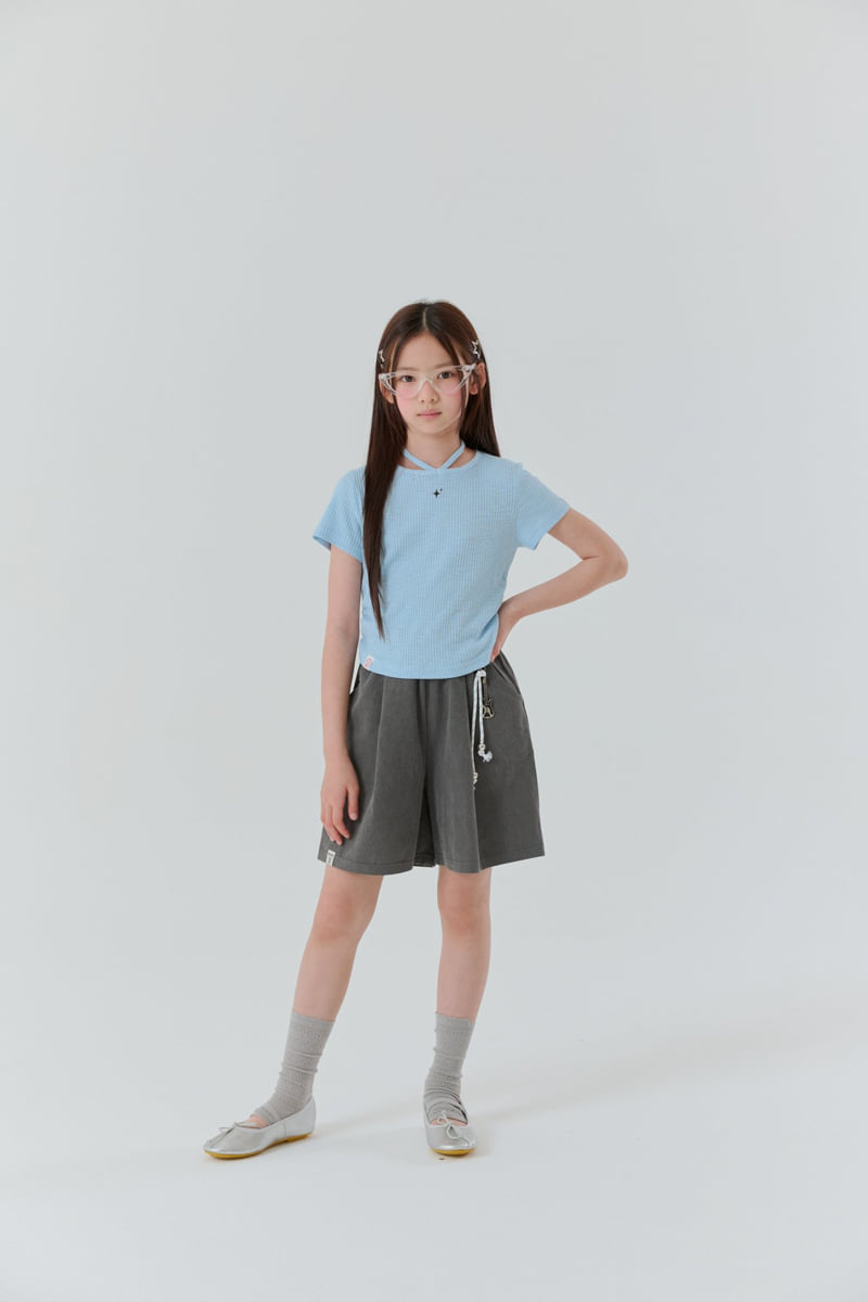 Lilas - Korean Children Fashion - #kidsshorts - Juicy Knot Tee - 3