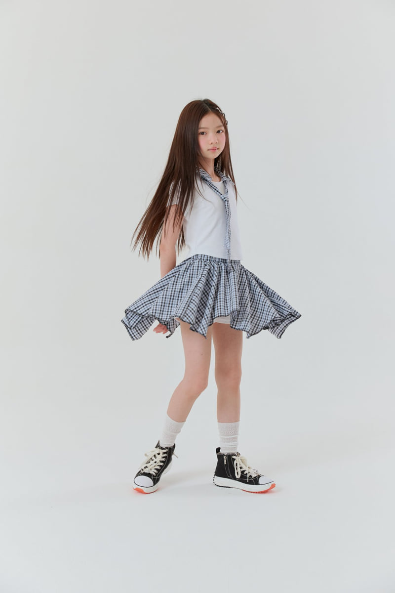 Lilas - Korean Children Fashion - #magicofchildhood - Lady Tie Tee - 5