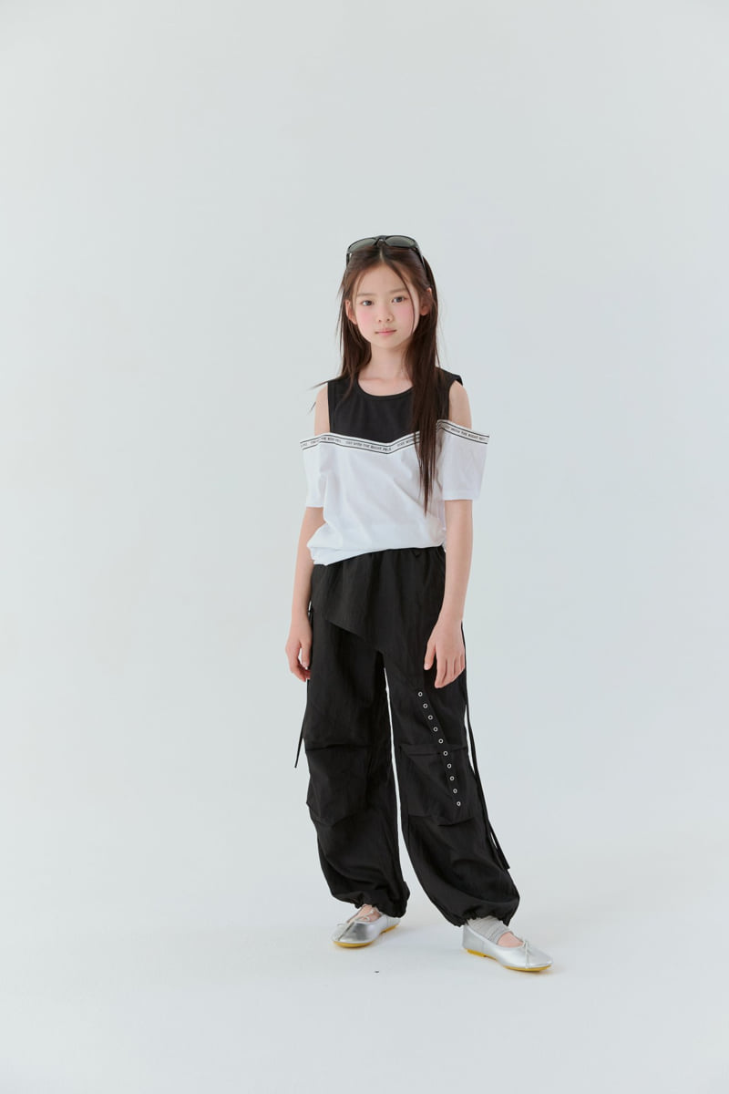 Lilas - Korean Children Fashion - #toddlerclothing - Choi V-Neck Tee - 6