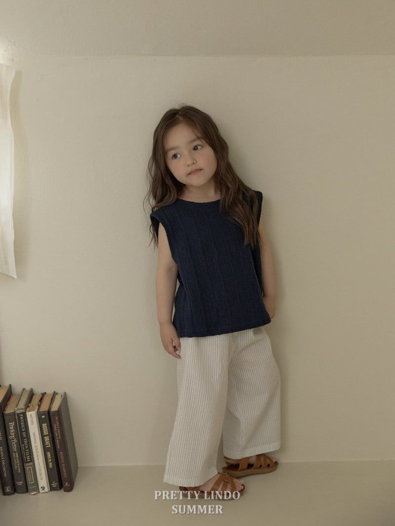 Lindo - Korean Children Fashion - #Kfashion4kids - Eyelet Sleeveless Blouse - 12