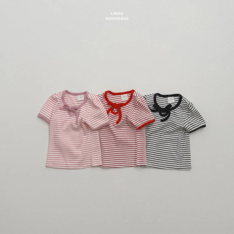 Lindo - Korean Children Fashion - #Kfashion4kids - Elise Stripe Tee - 5