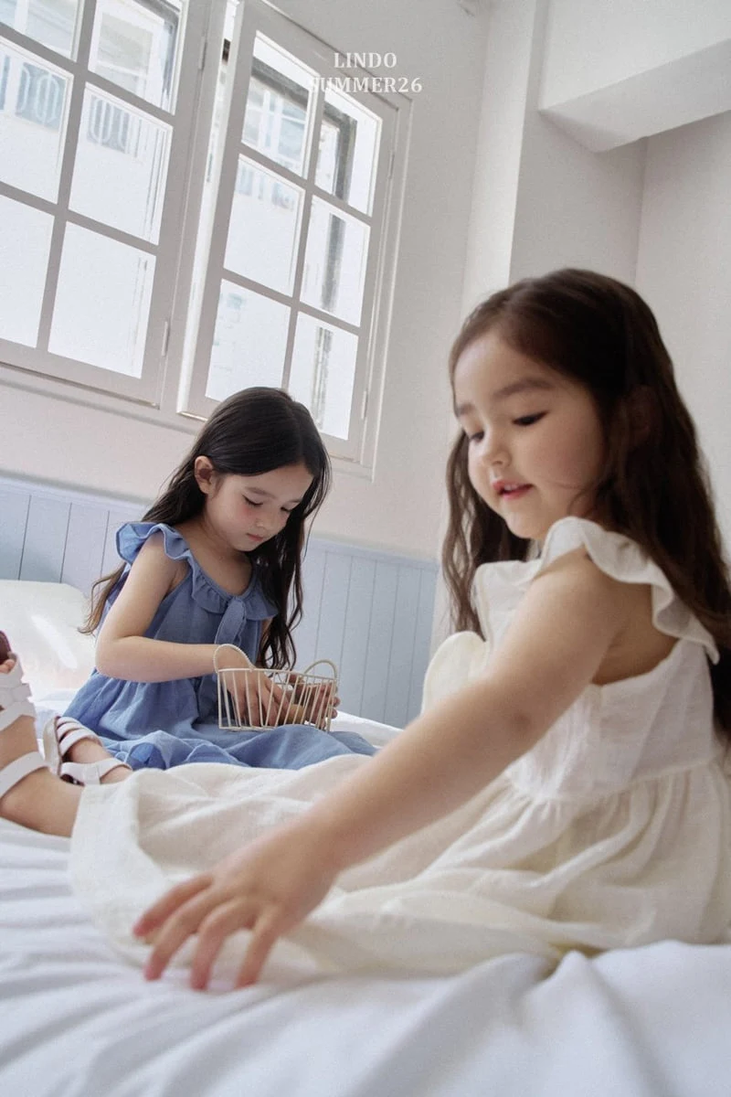 Lindo - Korean Children Fashion - #childrensboutique - V Frill One-piece - 11