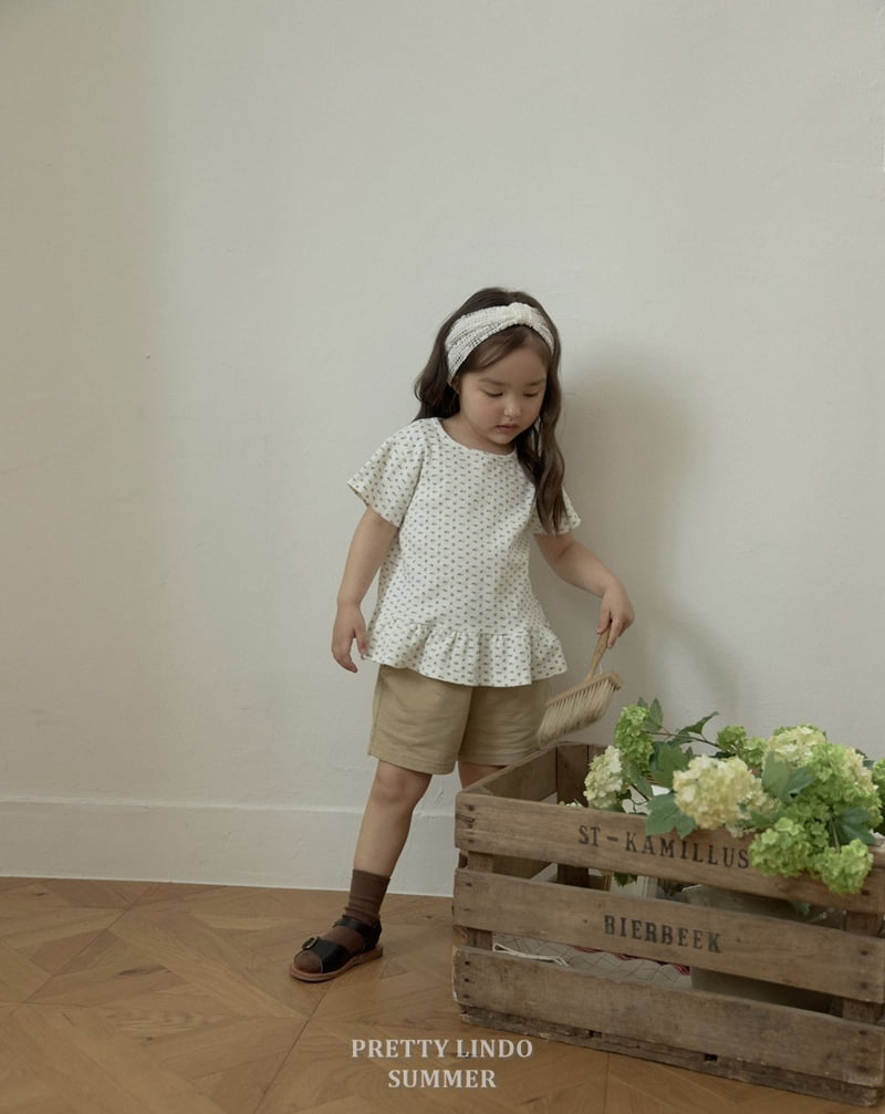 Lindo - Korean Children Fashion - #designkidswear - Flower Short Sleeve Tee - 6