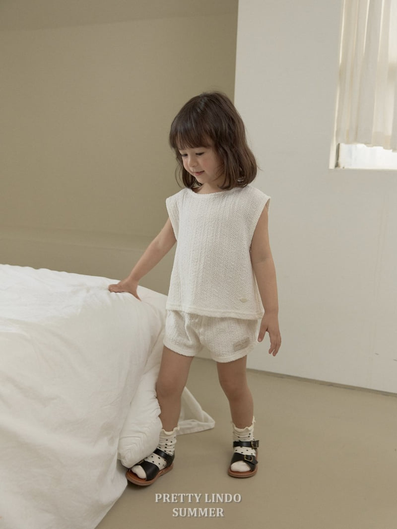 Lindo - Korean Children Fashion - #discoveringself - Eyelet Sleeveless Blouse - 7