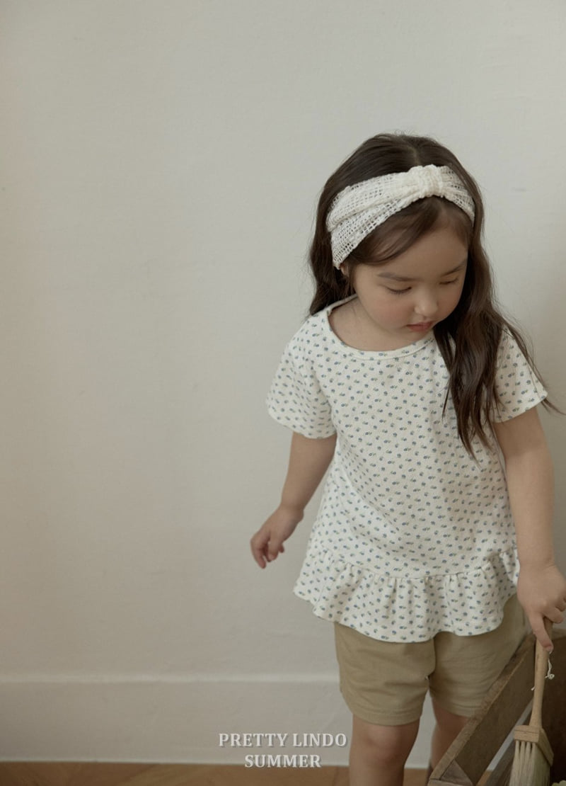 Lindo - Korean Children Fashion - #discoveringself - Flower Short Sleeve Tee - 7