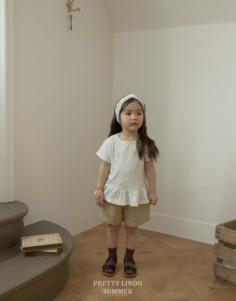 Lindo - Korean Children Fashion - #fashionkids - Flower Short Sleeve Tee - 8