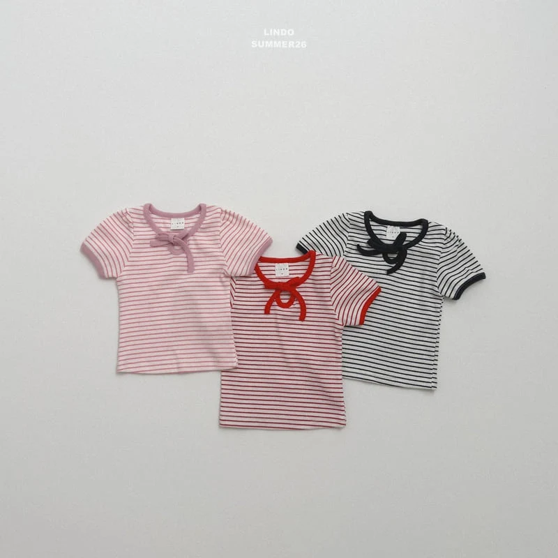 Lindo - Korean Children Fashion - #fashionkids - Elise Stripe Tee