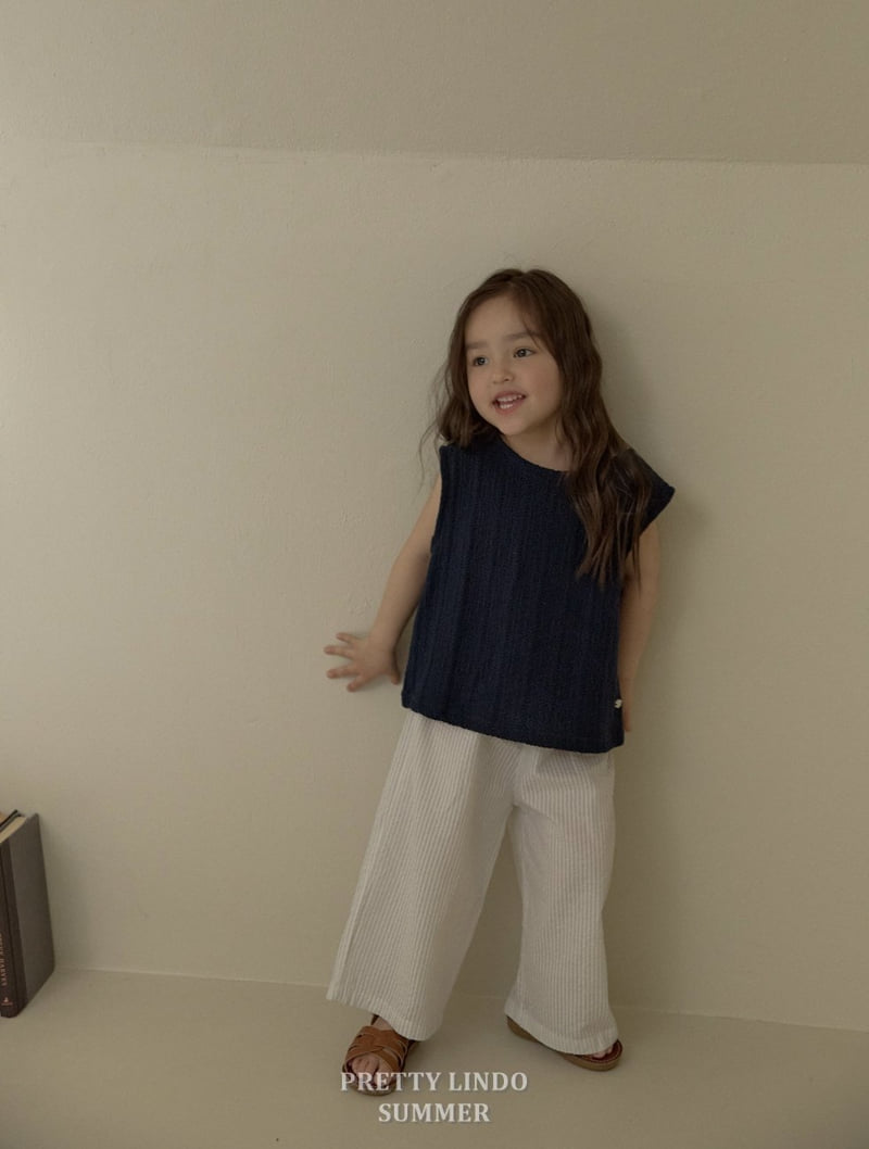 Lindo - Korean Children Fashion - #kidsstore - Eyelet Sleeveless Blouse - 10
