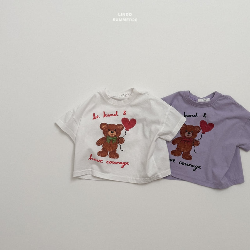 Lindo - Korean Children Fashion - #kidsshorts - Bloom Bear Tee - 4