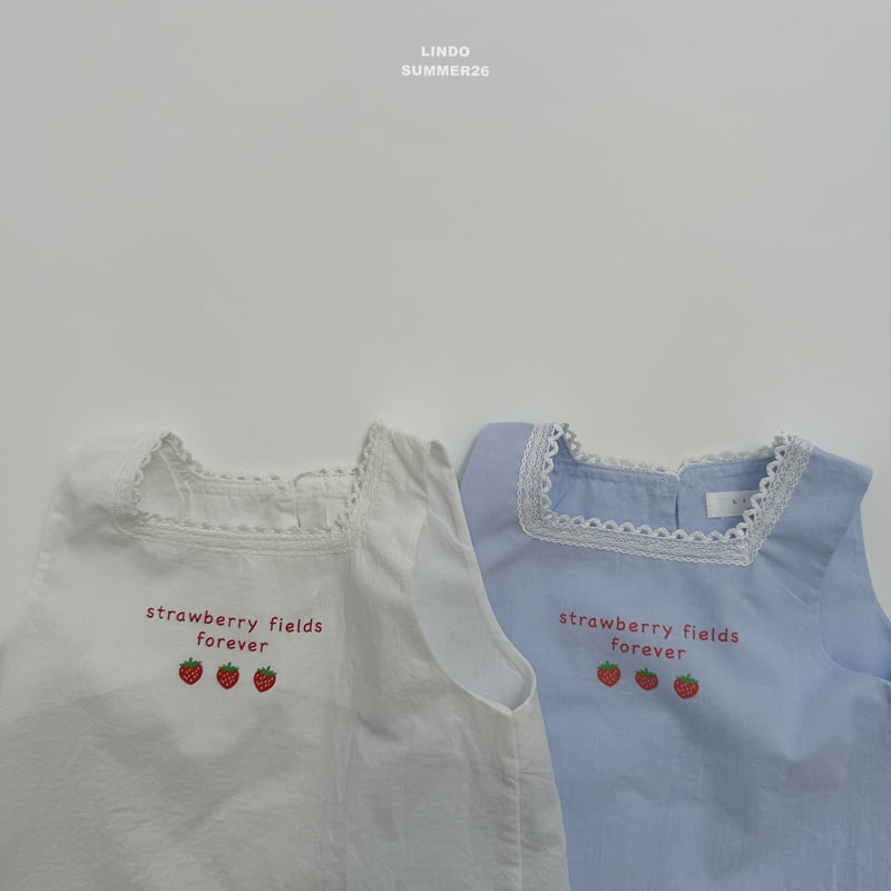 Lindo - Korean Children Fashion - #kidsstore - Strawberry Blouse - 4