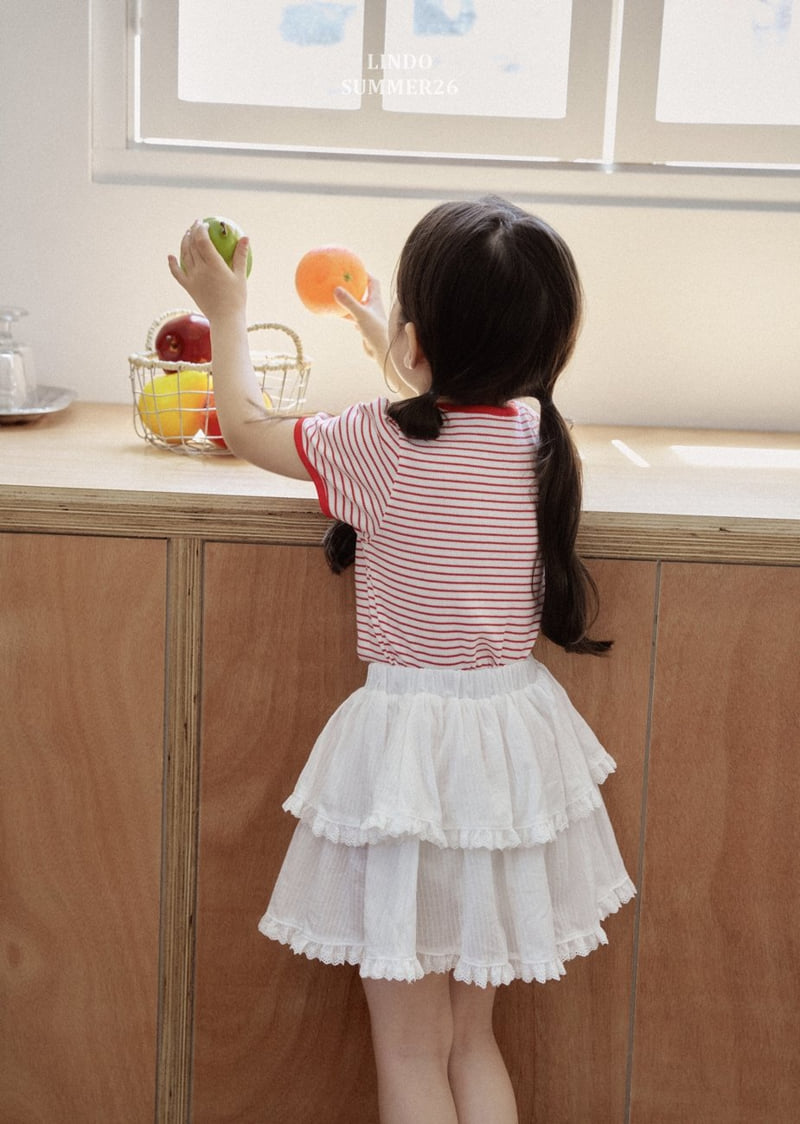 Lindo - Korean Children Fashion - #magicofchildhood - Elise Stripe Tee - 7