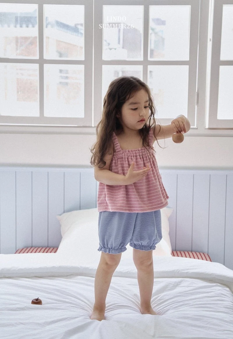 Lindo - Korean Children Fashion - #magicofchildhood - Soft Terry Sleeveless Tee - 6