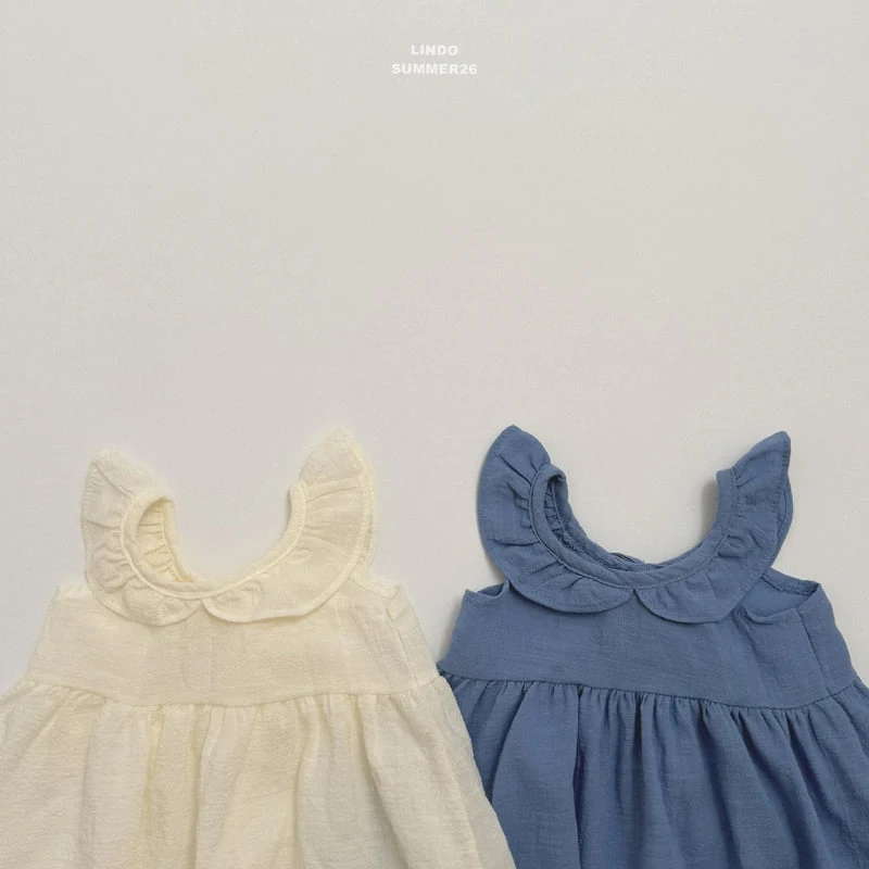 Lindo - Korean Children Fashion - #minifashionista - V Frill One-piece - 5