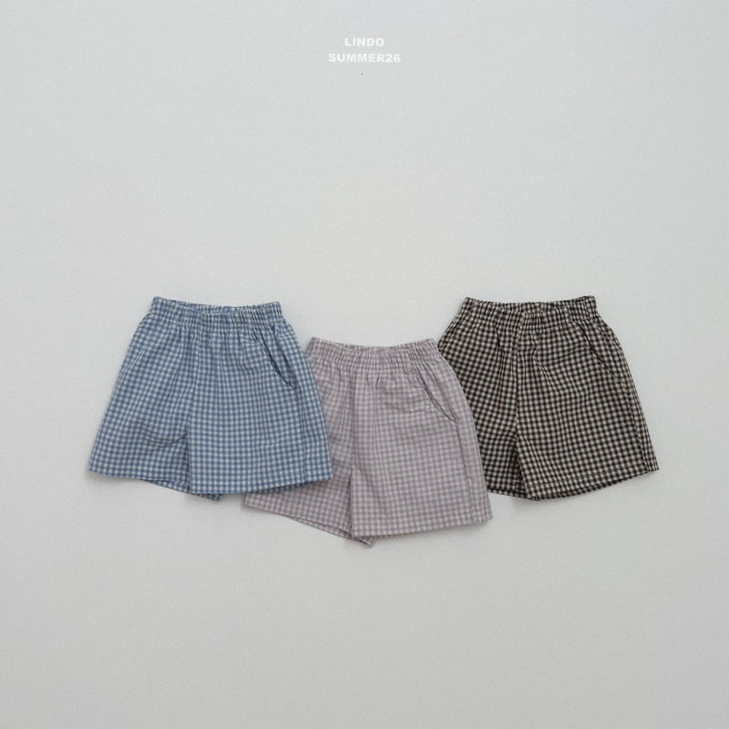 Lindo - Korean Children Fashion - #prettylittlegirls - Oz Check Shorts
