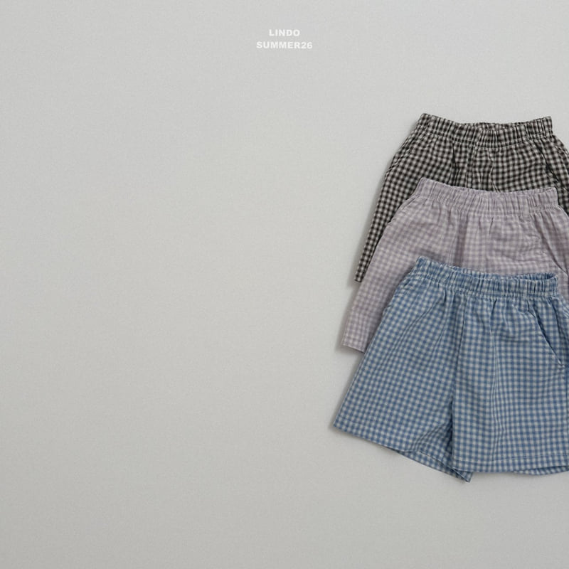 Lindo - Korean Children Fashion - #toddlerclothing - Oz Check Shorts - 4
