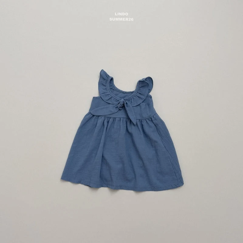 Lindo - Korean Children Fashion - #toddlerclothing - V Frill One-piece - 8