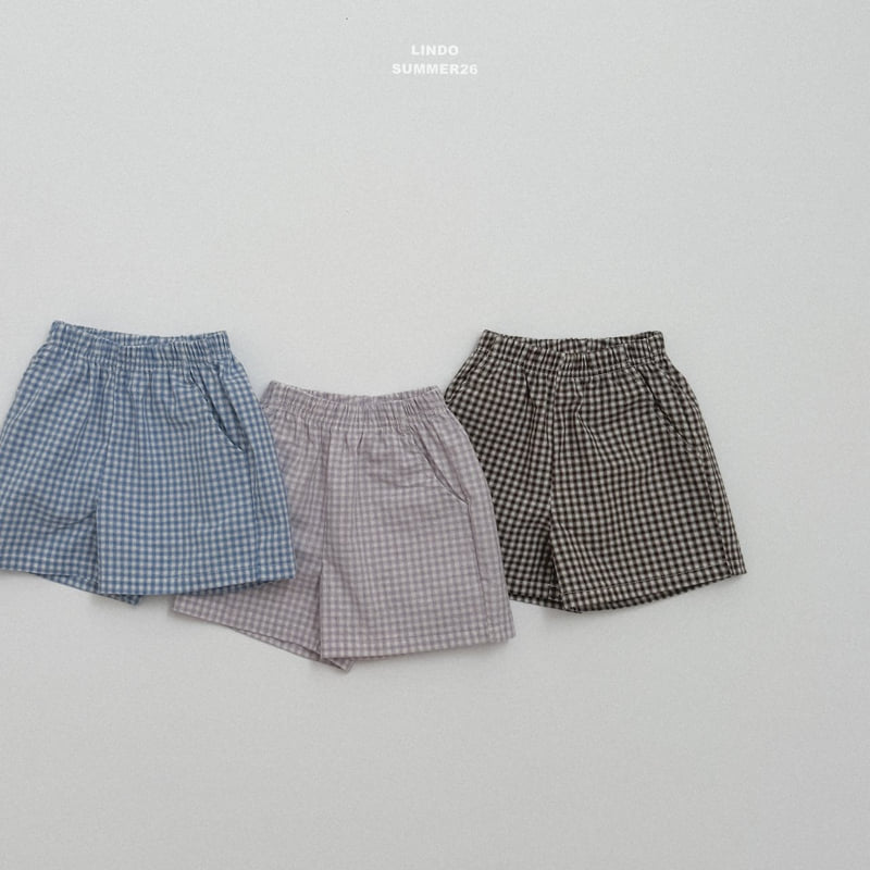 Lindo - Korean Children Fashion - #toddlerclothing - Oz Check Shorts - 3