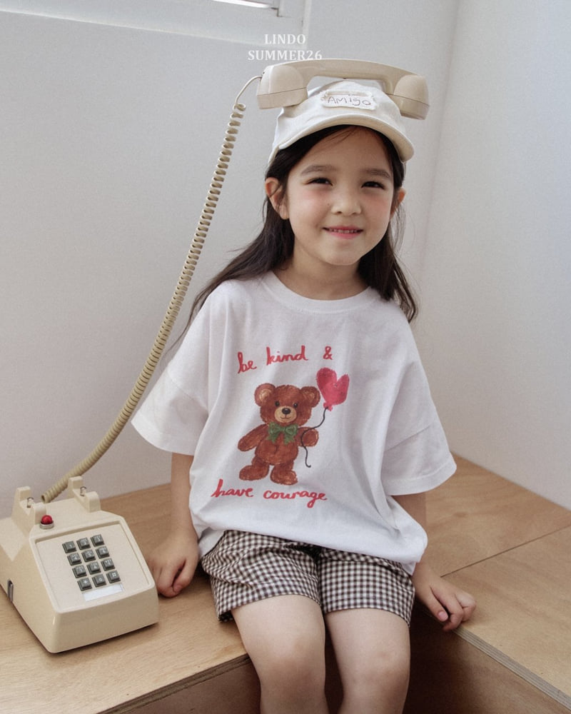Lindo - Korean Children Fashion - #toddlerclothing - Bloom Bear Tee - 12