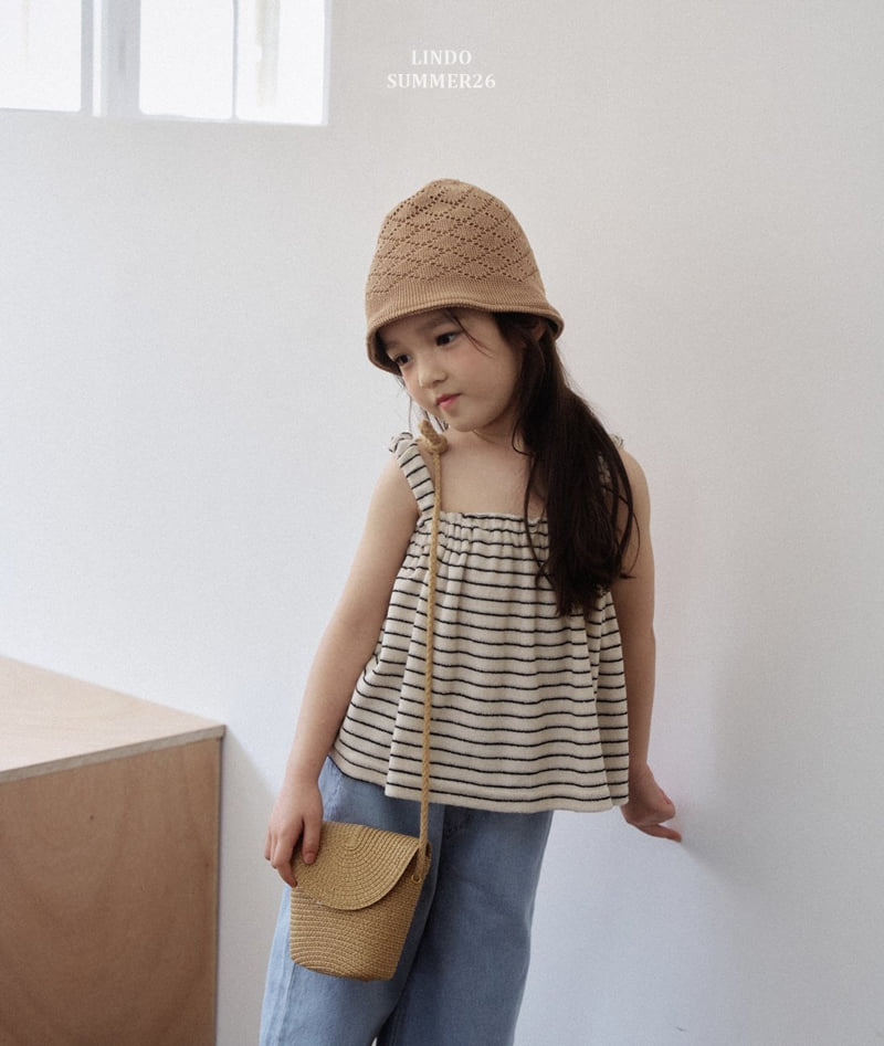 Lindo - Korean Children Fashion - #toddlerclothing - Soft Terry Sleeveless Tee - 10