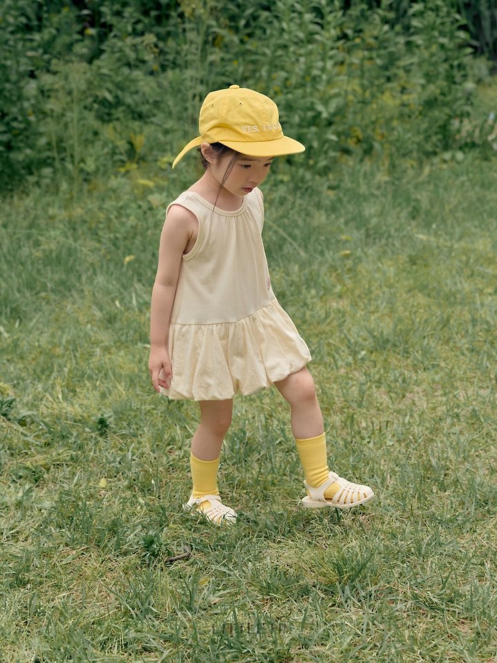 Little Hi - Korean Children Fashion - #Kfashion4kids - Bonbon Pumpkin One-piece - 12