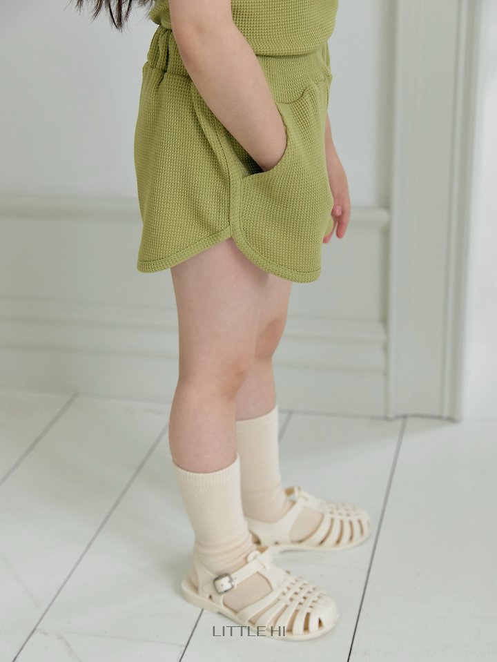 Little Hi - Korean Children Fashion - #Kfashion4kids - Waffle Day Shorts - 5