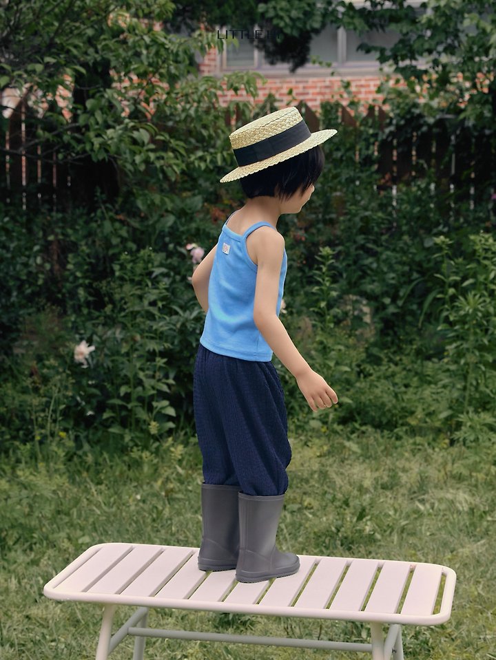 Little Hi - Korean Children Fashion - #childrensboutique - Color Talk Ribbed Sleeveless Top - 6