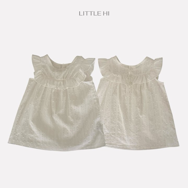Little Hi - Korean Children Fashion - #childrensboutique - Roe Shirring Blouse