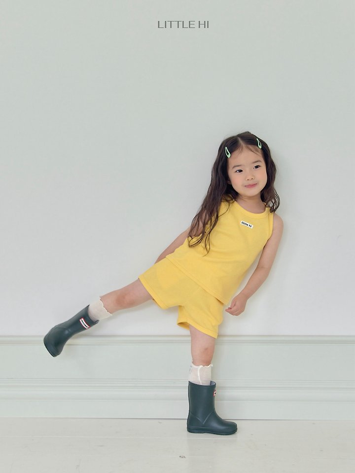 Little Hi - Korean Children Fashion - #designkidswear - Little Pop Ribbed Set - 5