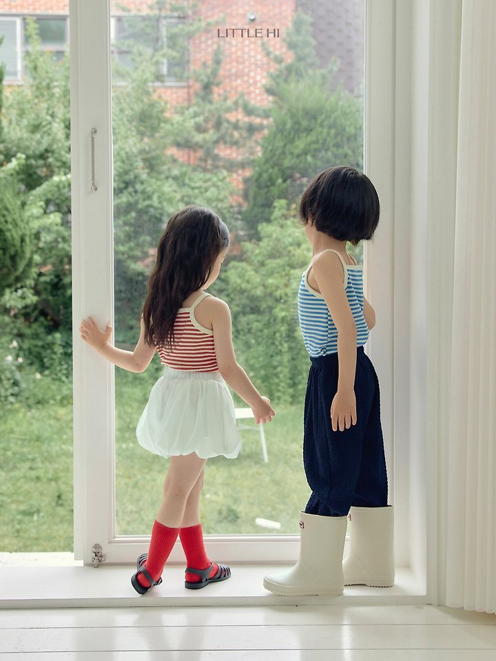 Little Hi - Korean Children Fashion - #designkidswear - Candy Stripe Sleeveless Top - 3