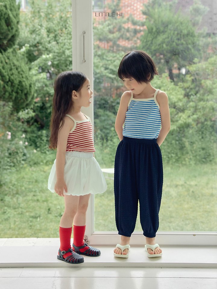 Little Hi - Korean Children Fashion - #designkidswear - Candy Stripe Sleeveless Top - 4