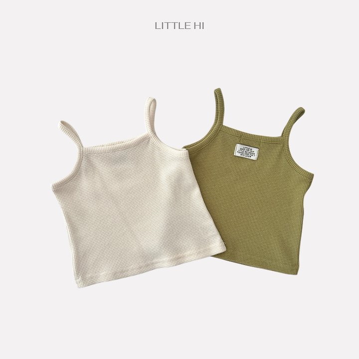 Little Hi - Korean Children Fashion - #discoveringself - Waffle Day Sleeveless Top