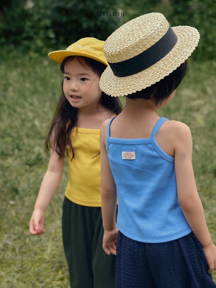Little Hi - Korean Children Fashion - #fashionkids - Color Talk Ribbed Sleeveless Top - 9