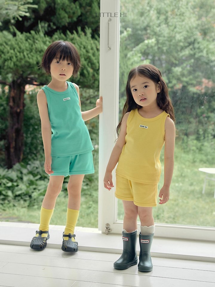 Little Hi - Korean Children Fashion - #fashionkids - Little Pop Ribbed Set - 7