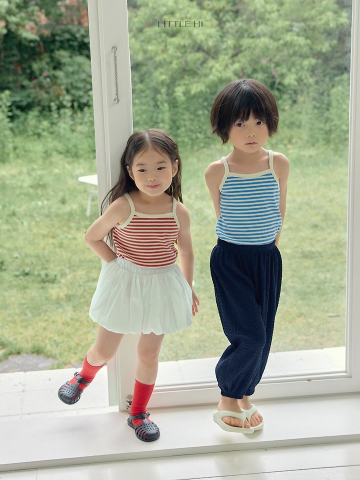Little Hi - Korean Children Fashion - #fashionkids - Candy Stripe Sleeveless Top - 5