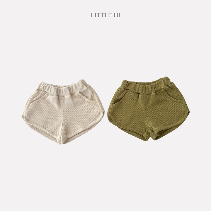 Little Hi - Korean Children Fashion - #fashionkids - Waffle Day Shorts