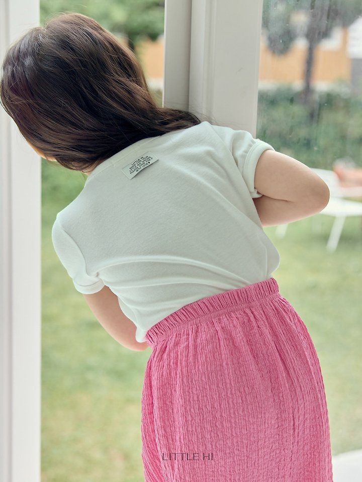 Little Hi - Korean Children Fashion - #kidsshorts - Barely There Tee - 12