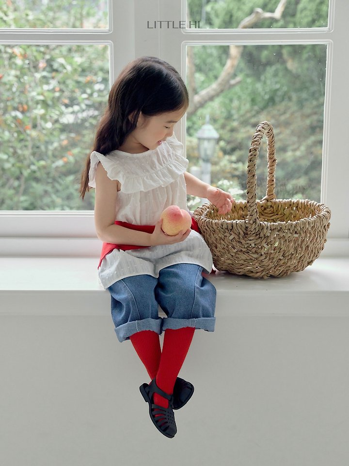 Little Hi - Korean Children Fashion - #kidsshorts - Roe Shirring Blouse - 5