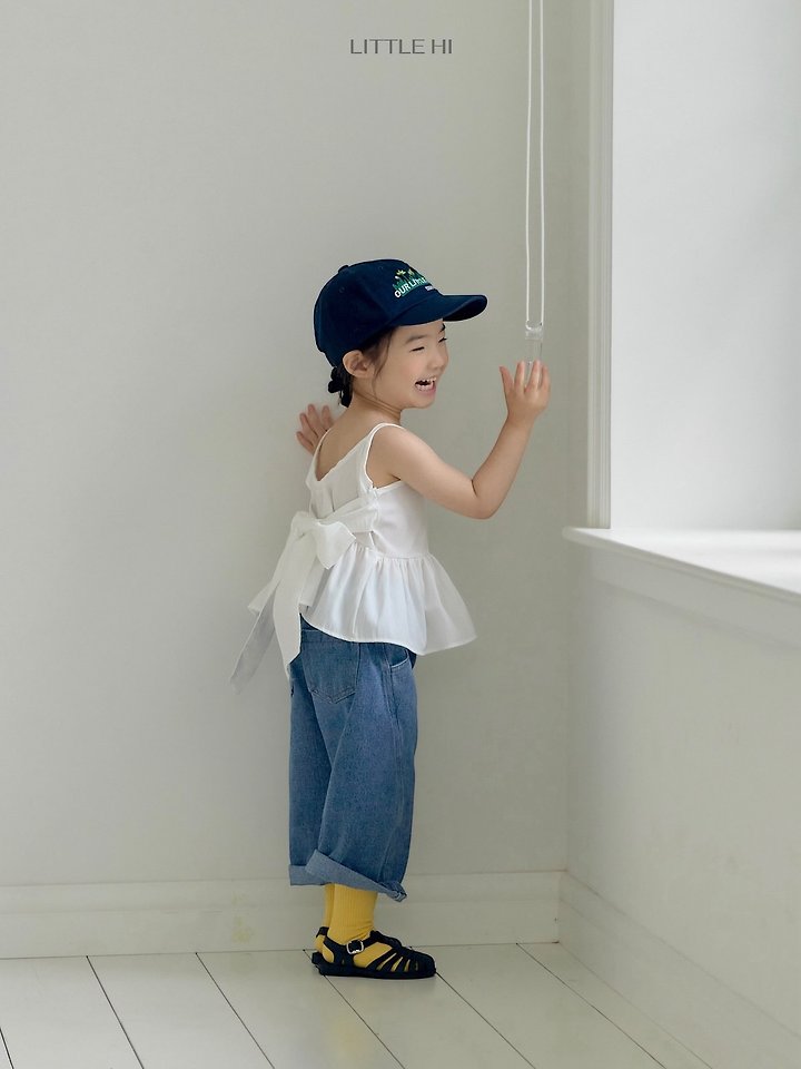 Little Hi - Korean Children Fashion - #fashionkids - Back Ribbon Blouse - 4