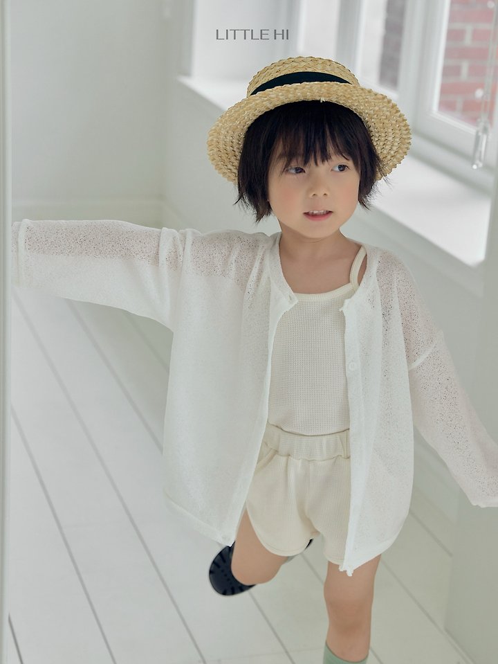 Little Hi - Korean Children Fashion - #kidsshorts - Waffle Day Sleeveless Top - 3