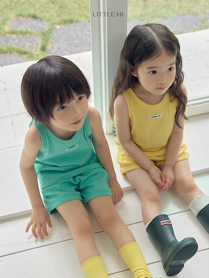 Little Hi - Korean Children Fashion - #kidsstore - Little Pop Ribbed Set - 9