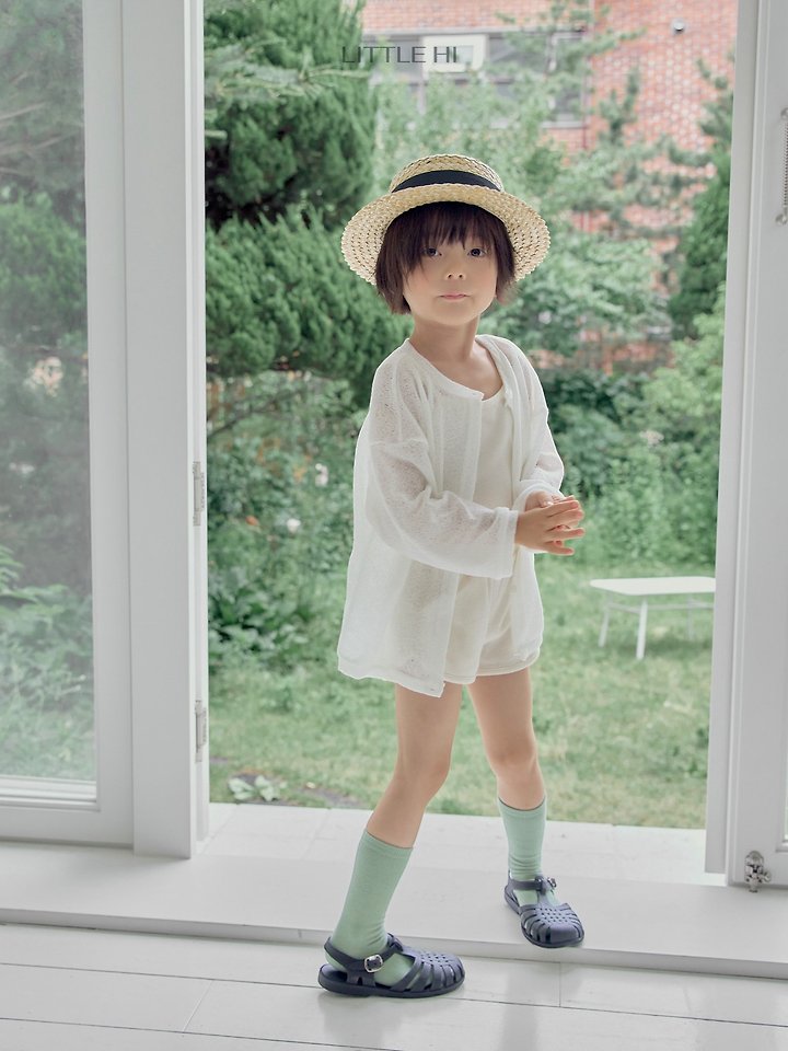 Little Hi - Korean Children Fashion - #kidsshorts - Waffle Day Sleeveless Top - 4