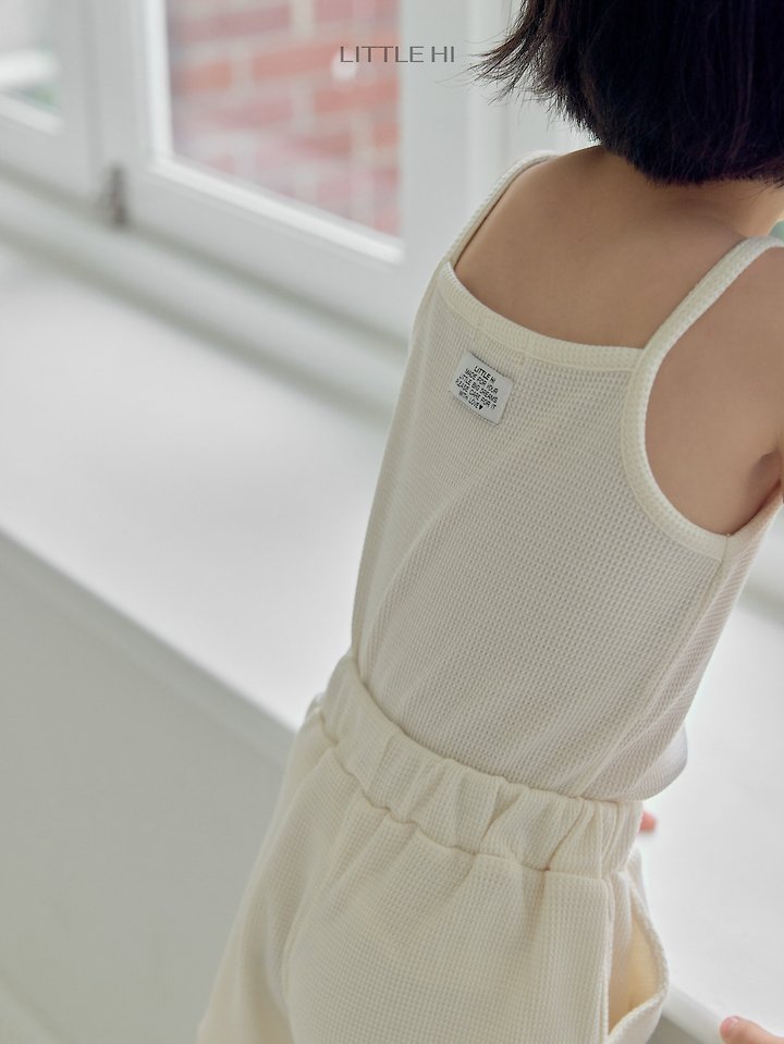 Little Hi - Korean Children Fashion - #kidzfashiontrend - Waffle Day Sleeveless Top - 5