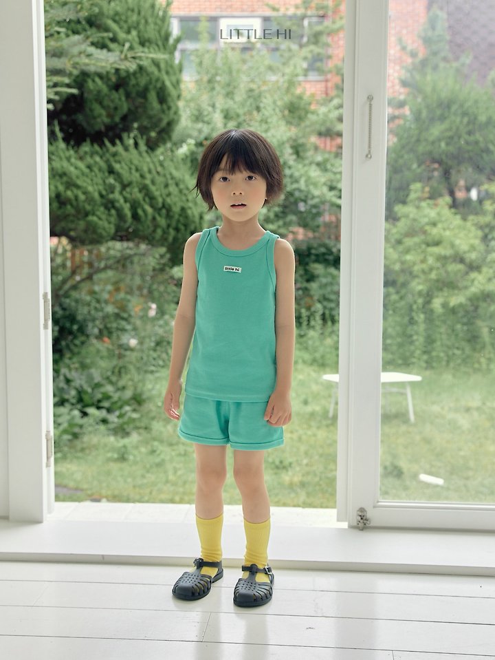 Little Hi - Korean Children Fashion - #littlefashionista - Little Pop Ribbed Set - 12