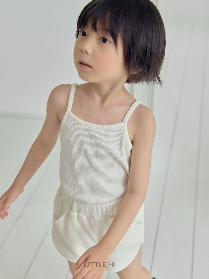 Little Hi - Korean Children Fashion - #magicofchildhood - Waffle Day Sleeveless Top - 8
