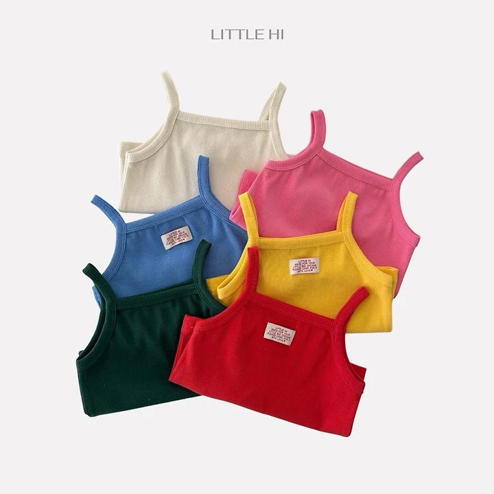 Little Hi - Korean Children Fashion - #prettylittlegirls - Color Talk Ribbed Sleeveless Top