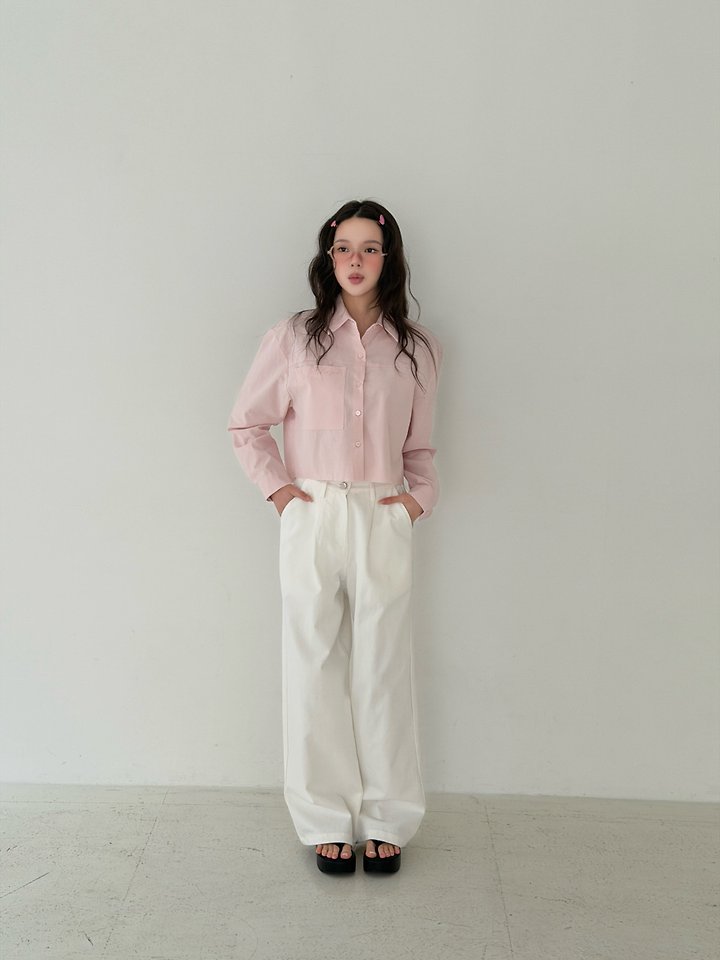 Livu - Korean Women Fashion - #momslook - Rib Embroidered Shirt - 10