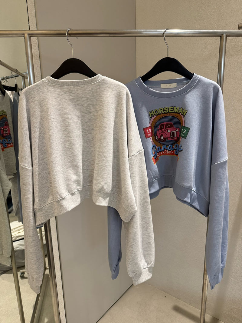 Livu - Korean Women Fashion - #momslook - Holes Crop Sweatshirt