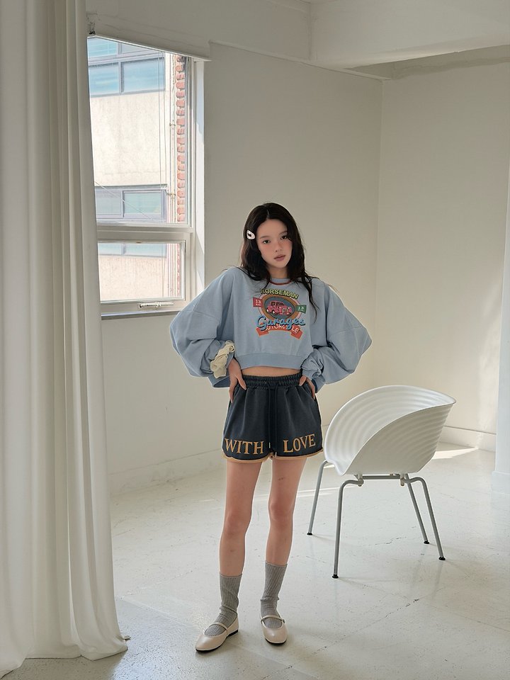 Livu - Korean Women Fashion - #momslook - Holes Crop Sweatshirt - 5